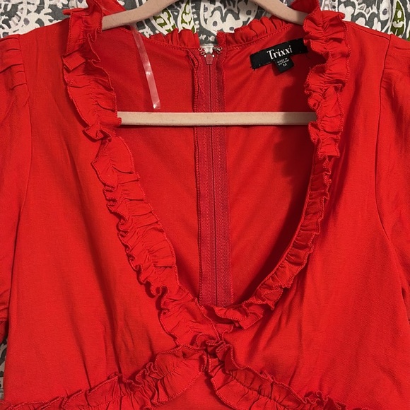 ❤️Red Ruffle Dress - Picture 5 of 11